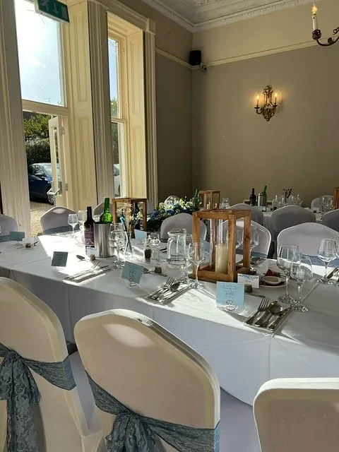 Wedding breakfast place setting